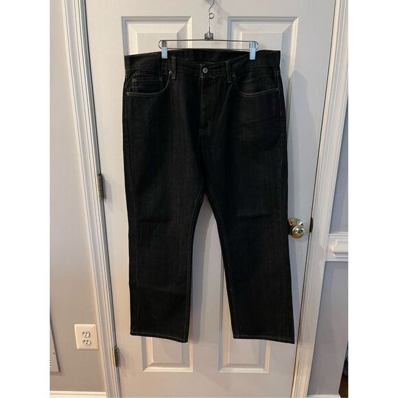 Levi’s 559 Dark Wash Relaxed Straight Leg Jeans sz 36X30 EUC - Picture 1 of 9